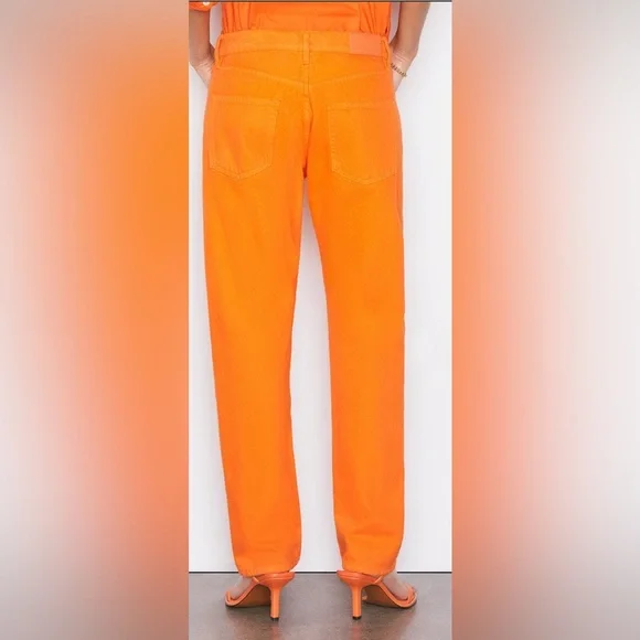 Frame Le Slouch Denim Orange Crush / 26 / NWT
